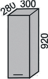 Шкаф 300х920 мм(2)