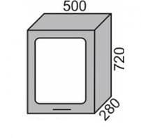 Шкаф-витрина 500мм (2)